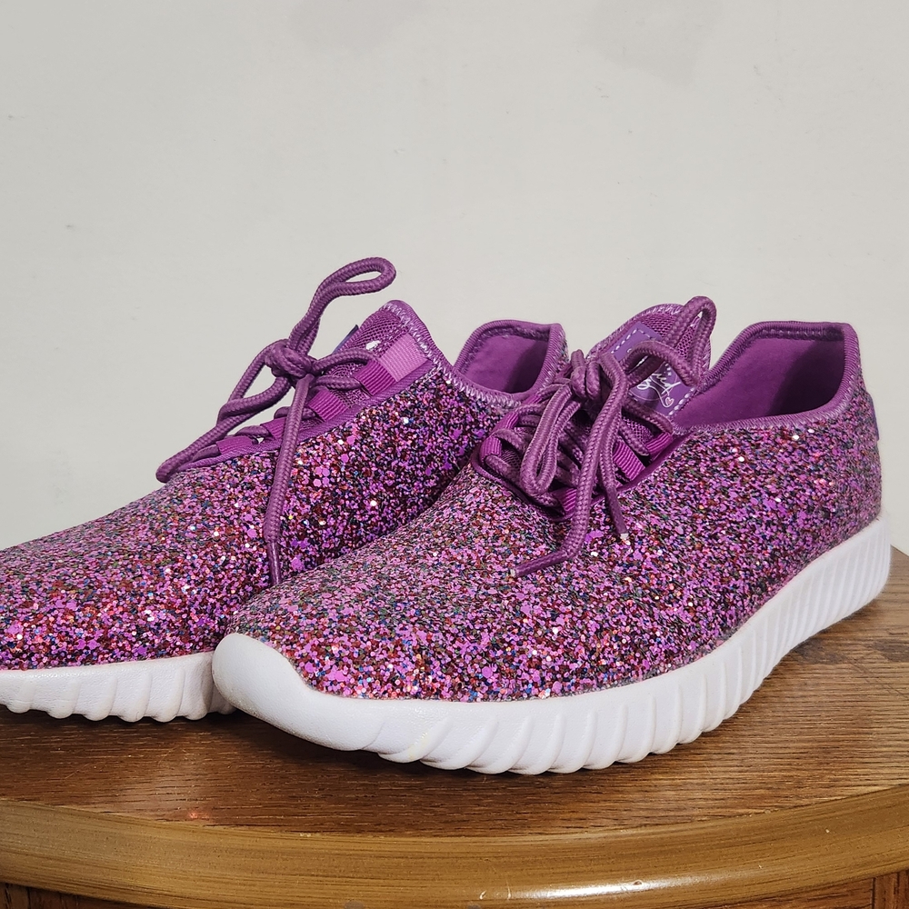 Sparkling Purple Women's Sneakers